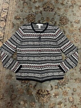 Vintage Josephine Chaus Studio Snap Closure Cardigan